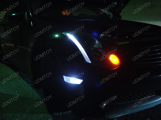 Infiniti - G35 - white - led - sidemarker - parking - lights - 1